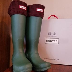 Hunter boots with original Hunter socks  9